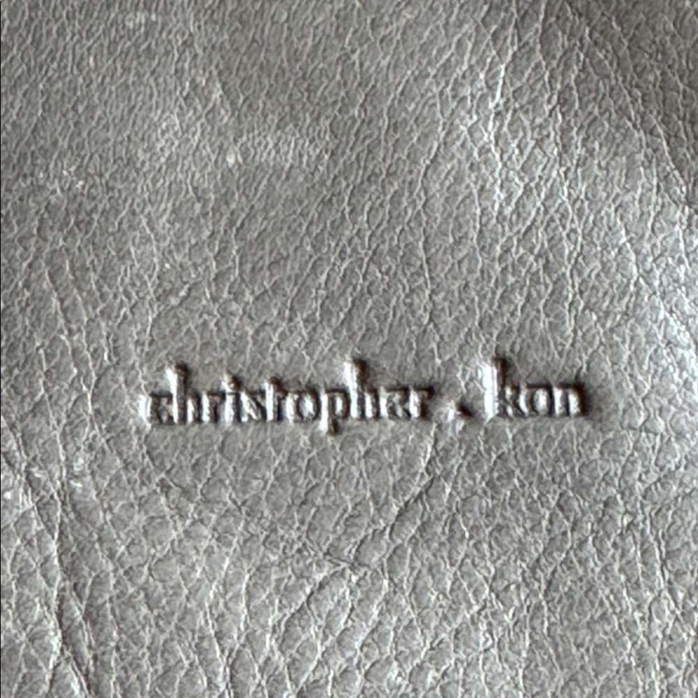 CHRISTOPHER KON™️ Gray Leather Men's Clutch - Picture 6 of 11